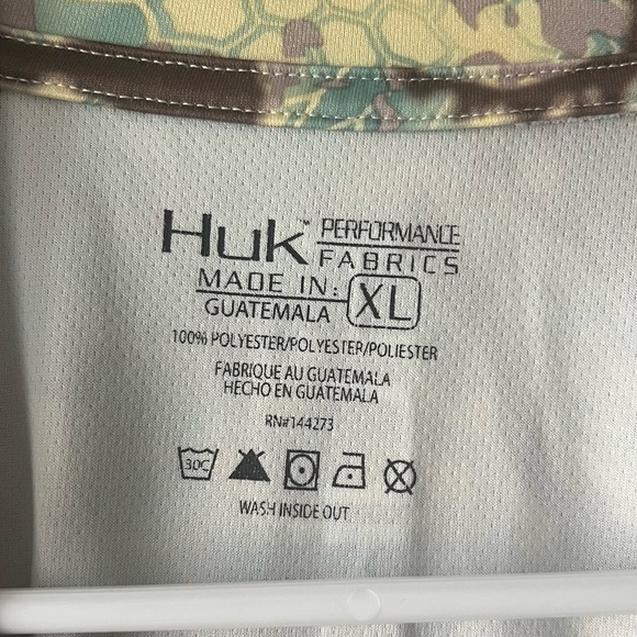 Huk Men's Kryptek Camo Icon long-sleeve performance fishing shirt Size XL - Picture 8 of 8